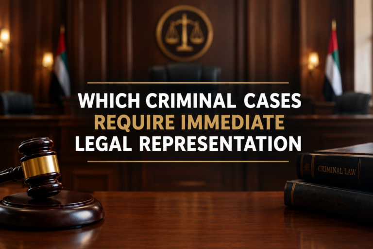 Which Criminal Cases Require Immediate Legal Representation?